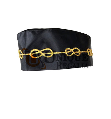 Masonic Master Mason Black Hat with Braid